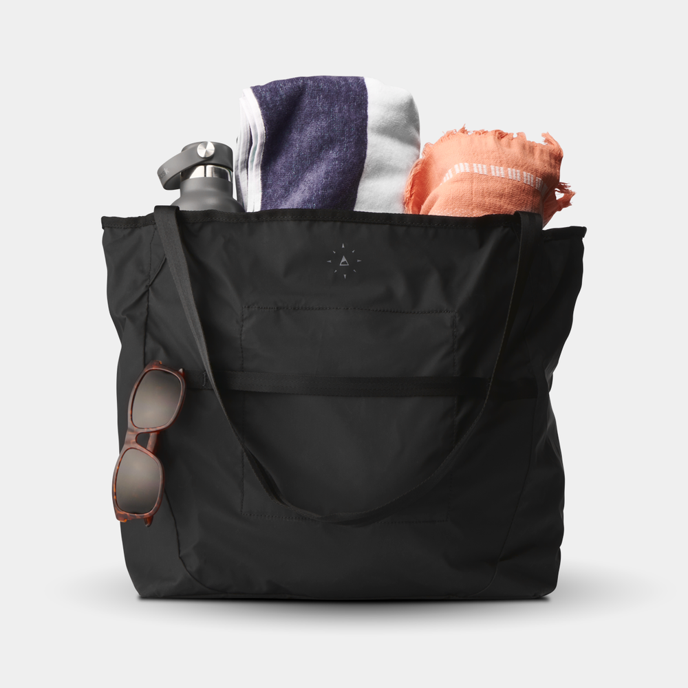 Gomatic Navigator Collapsible Tote 28L With Items Inside Front View