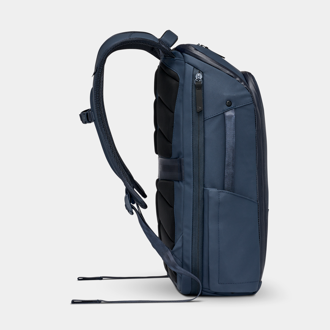 Gomatic Navy Backpack Side View#color_navy