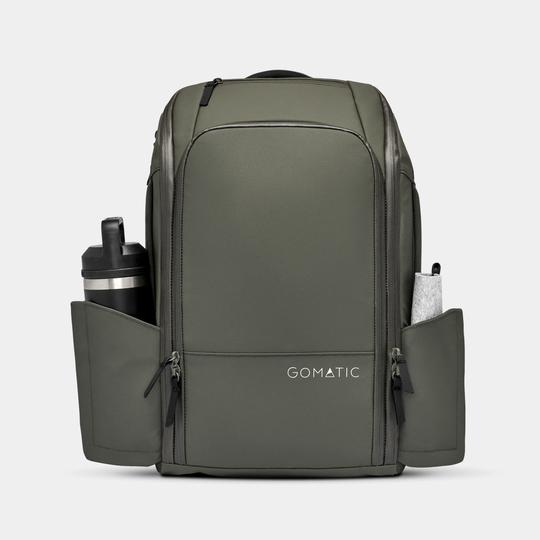 Gomatic Olive Backpack Front View#color_olive