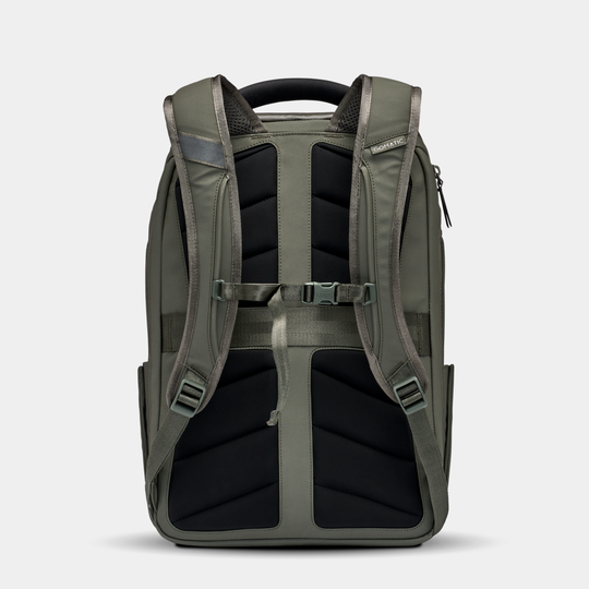 Gomatic Olive Backpack Back View#color_olive