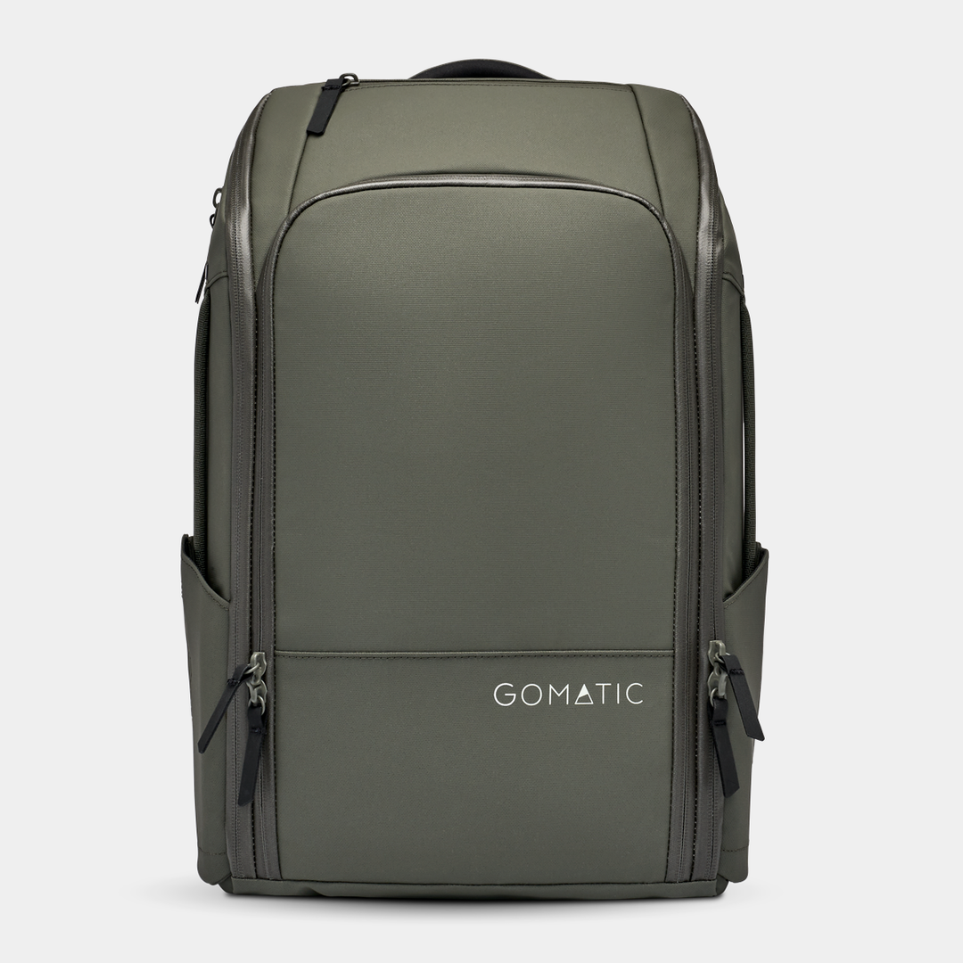 Gomatic Olive Backpack Front View#color_olive