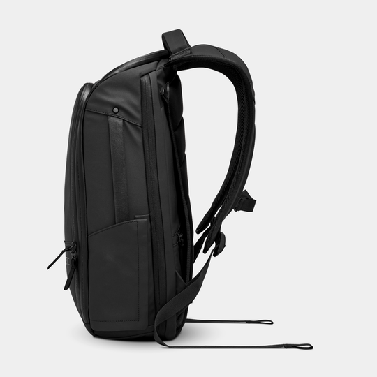 Gomatic Black Backpack Side View#color_black