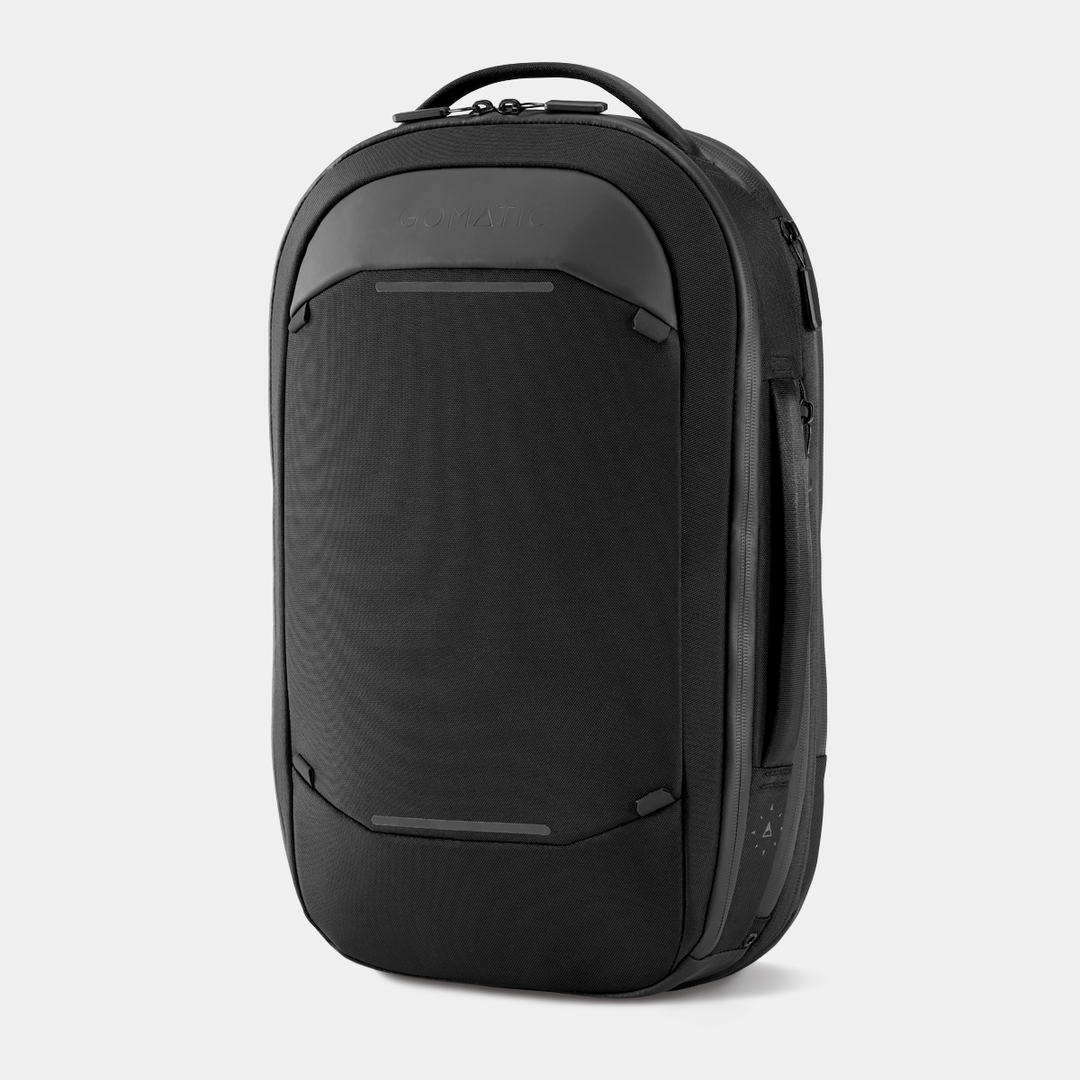 Gomatic Black Navigator Pack 15L Front Angle View