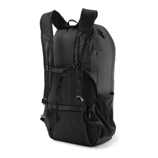 Gomatic Navigator Collapsible Pack 16L Black Front View With Straps