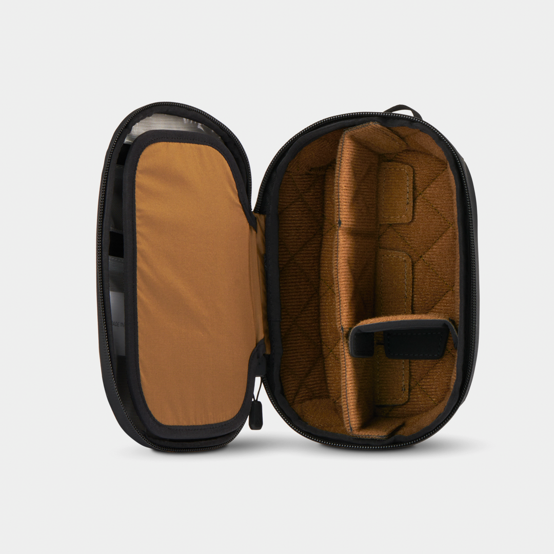 Opened No Gear Black McKinnon Tech Organizer Vertical View