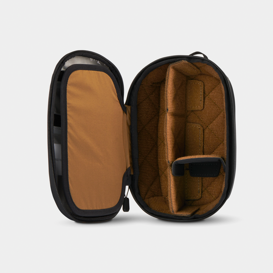 Opened No Gear Black McKinnon Tech Organizer Vertical View