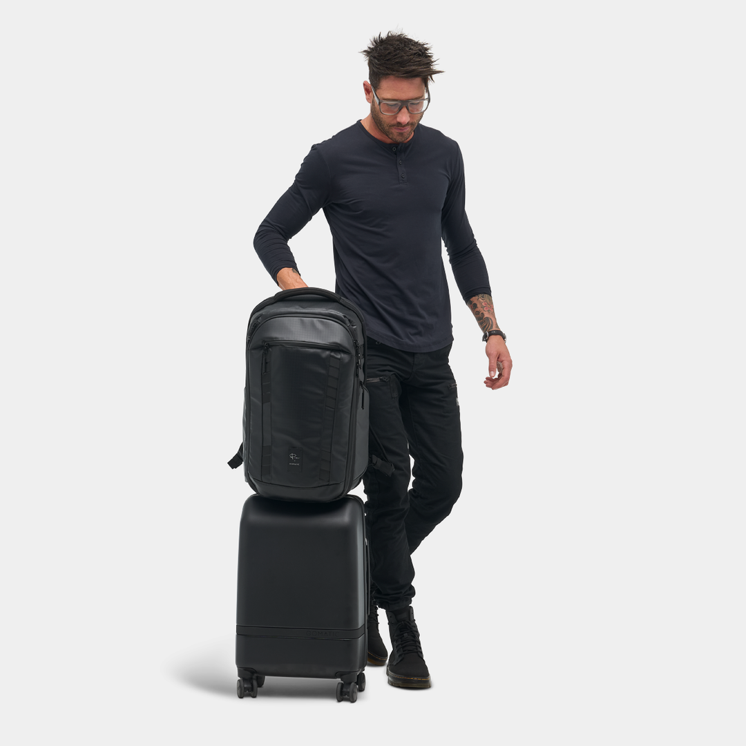 35L Camera Pack on Luggage