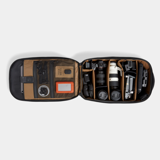 Nomatic Black McKinnon Camera Pack 35L Open View 3