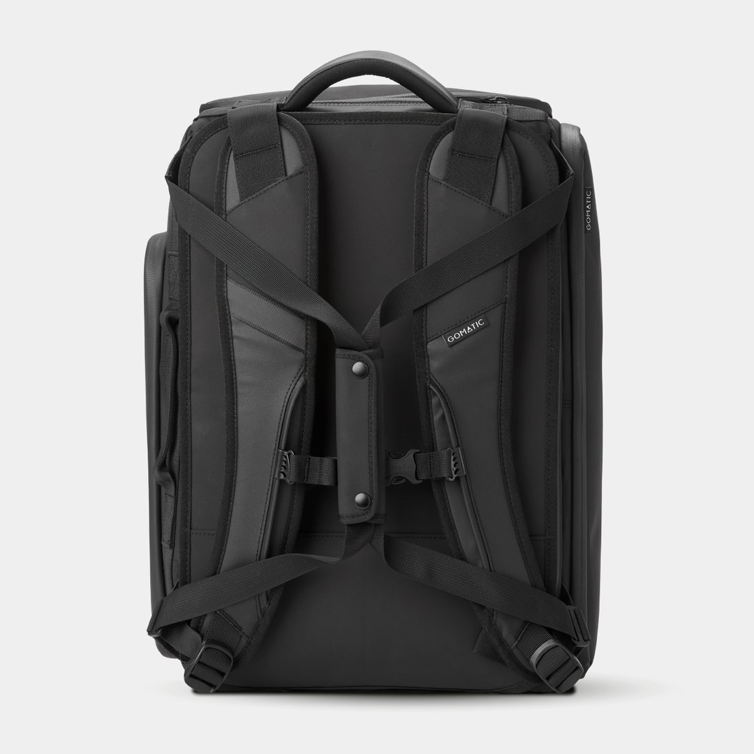 Gomatic Black Travel Bag 30L Back View