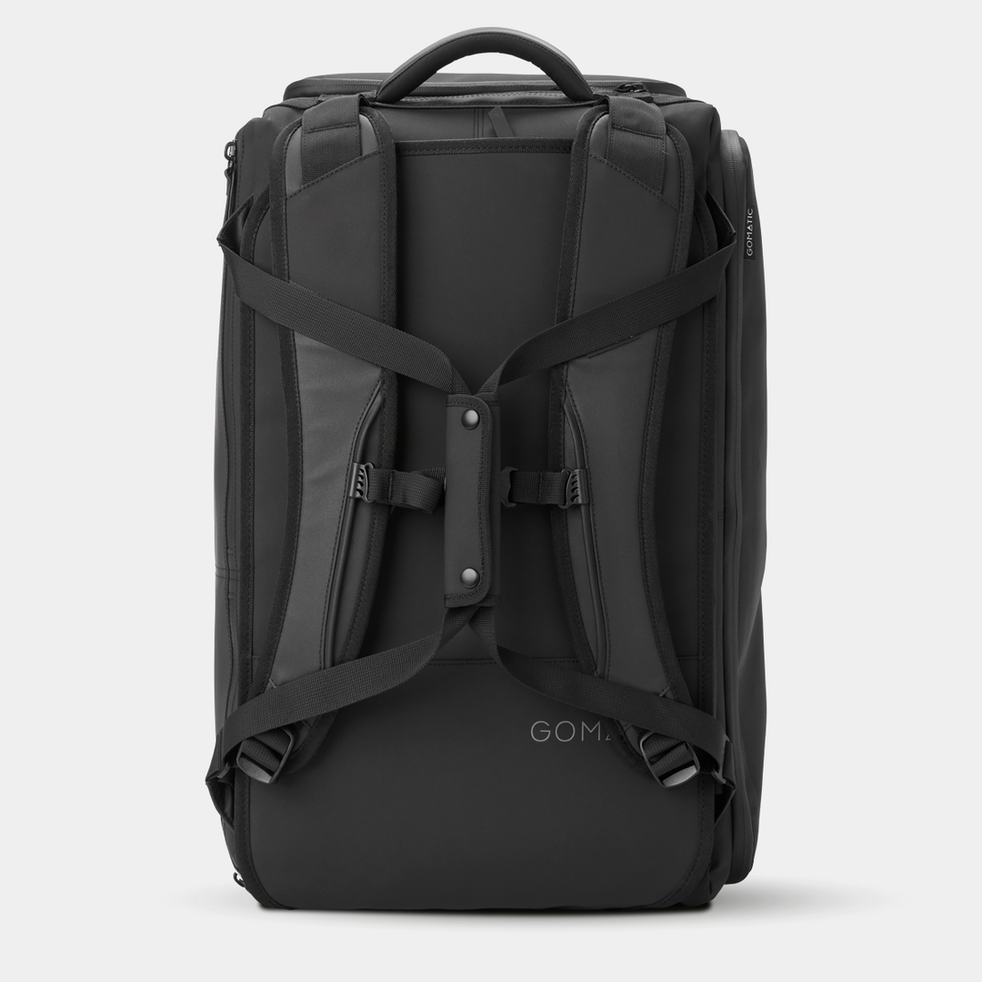 Gomatic Black Travel Bag 40L Back View