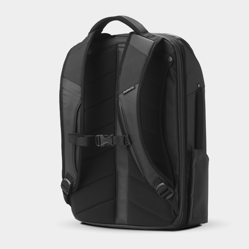 Black Gomatic Travel Pack 20L/14L Back View#color_black