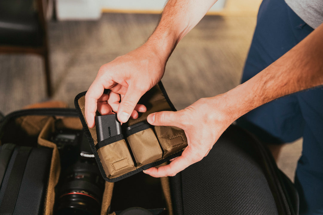 camera battery organiser
