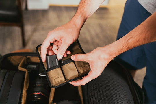 camera battery organiser