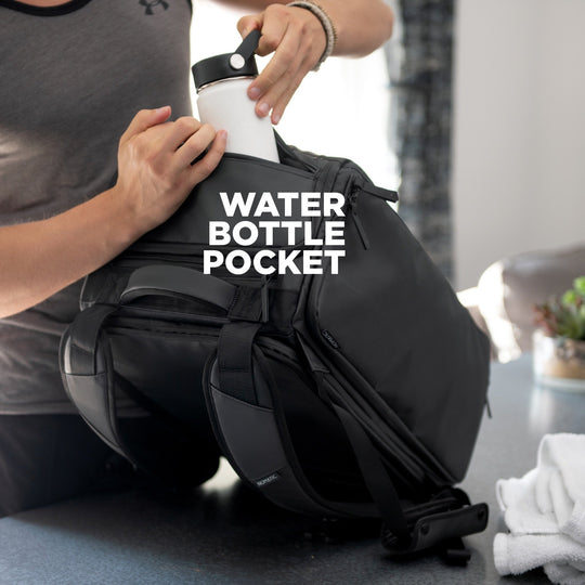 40L Travel Duffel Bag featuring Water Bottle Pocket